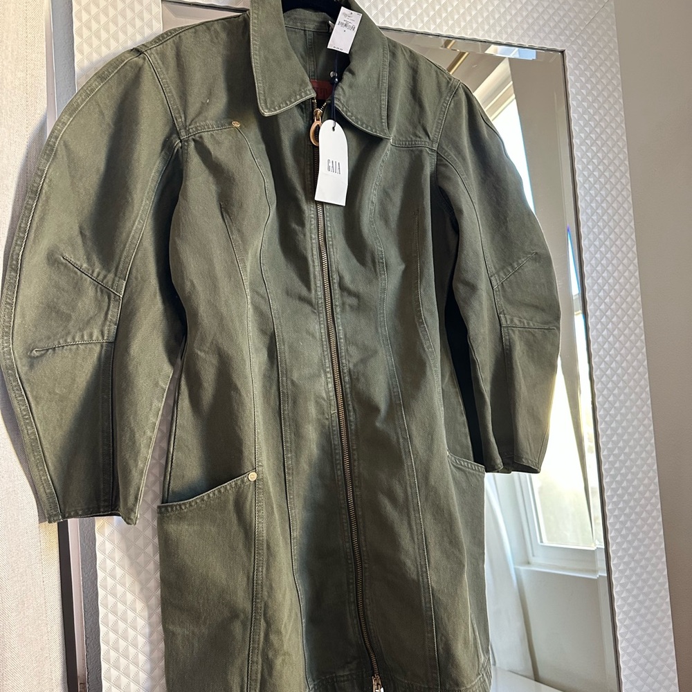 GAP X CULT GAIA Stylish Olive Mini Dress